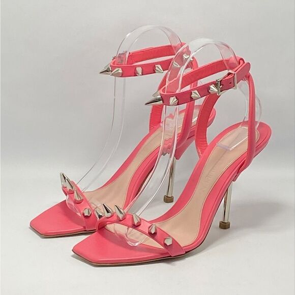 Alexander McQueen Punk Stud Leather Ankle-Strap Sandals size 37.5 - Picture 4 of 13